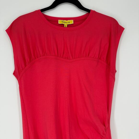 Circus NY by Sam Edelman Kendal Ruched Body-Con Cap Sleeve Womens Dress - Picture 3 of 9